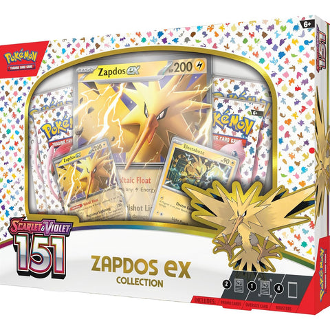 Pokémon TCG Scarlet & Violet 151 Zapdos ex Box rinkinys (anglų k.)