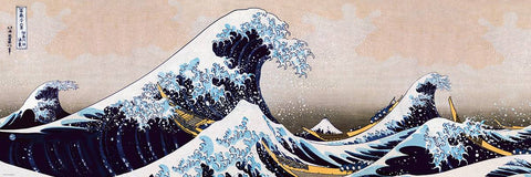 Hokusai „Didžioji Kanagavos banga“ panoraminė dėlionė 1000 dalių