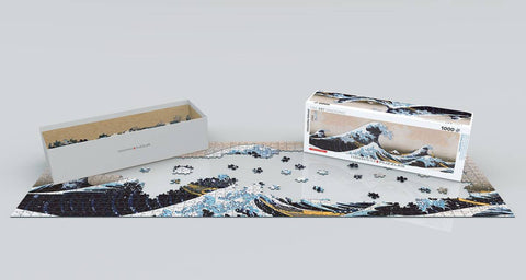 Hokusai „Didžioji Kanagavos banga“ panoraminė dėlionė 1000 dalių