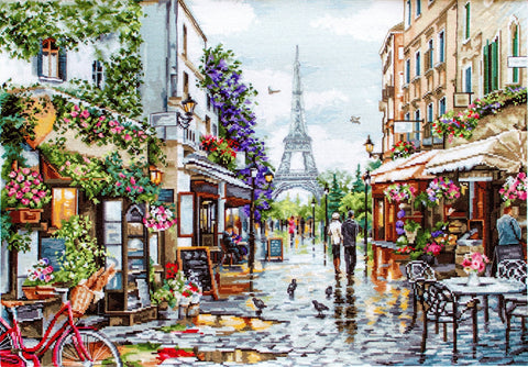 Luca - s: Paris in Flowers SB2365 - siuvinėjimo kryželiu rinkinys - HOBI.LT 🇱🇹