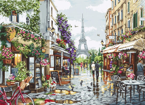 Luca - s: Paris in Flowers SB2365 - siuvinėjimo kryželiu rinkinys - HOBI.LT 🇱🇹