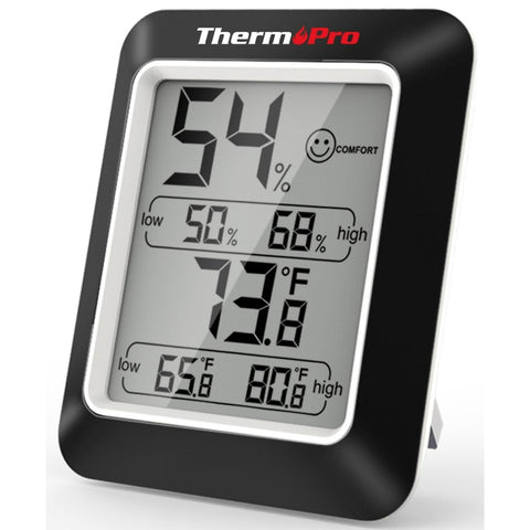 Vidaus termometras–higrometras ThermoPro TP50W su LCD ekranu