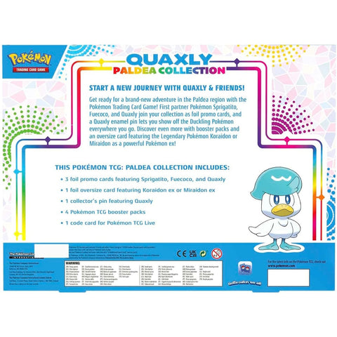 Pokemon TCG Scarlet & Violet Quaxly Paldea kolekcinė dėžė EN