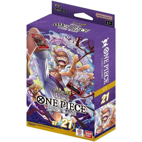 One Piece kortų žaidimas Gear 5 Luffy startinis rinkinys su įmautėmis