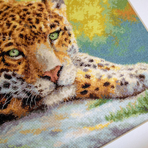 LetiStitch: Peaceful Jaguar SLETI920 - siuvinėjimo kryželiu rinkinys - HOBI.LT 🇱🇹