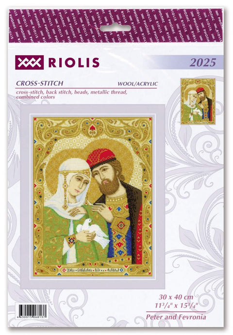 RIOLIS: Peter and Fevronia Siuvinėjimo rinkinys iš RIOLIS Nr.: 2025 - HOBI.LT 🇱🇹