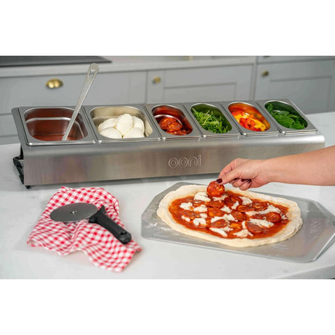 Ooni picos ingredientų talpykla su 6 indais ir dangteliais