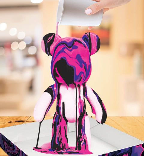 Marble Bear marmuravimo kūrybinis rinkinys – rožinis meškiukas 23 cm