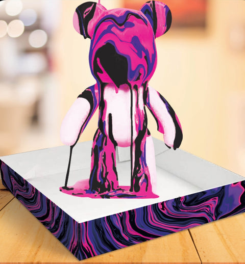 Marble Bear marmuravimo kūrybinis rinkinys – rožinis meškiukas 23 cm