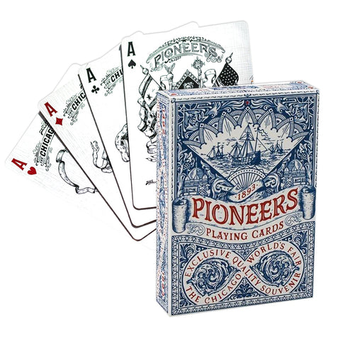 Ellusionist: Pioneers mėlynos žaidimų kortos - HOBI.LT 🇱🇹