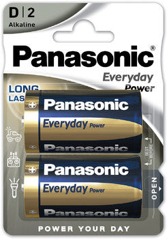 Panasonic Everyday Power šarminės D (LR20) baterijos 1.5V, 2 vnt
