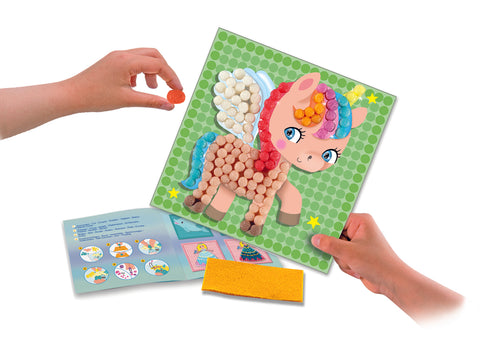 PlayMais kūrybinė mozaika „Vienaragis“ – 2300 dalių rinkinys, 5+, tvarus