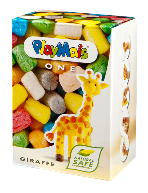 PlayMais One „Žirafa“ – kūrybinis rinkinys, 80 vnt., 3+, biologiškai suyrantis