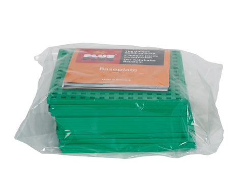Plus-Plus žali konstruktoriaus pagrindukai, 12 vnt., 12×12 cm, 5–12 m.