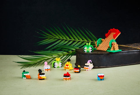 Plus Plus konstruktorius Angry Birds katapulta, 300 mini detalių