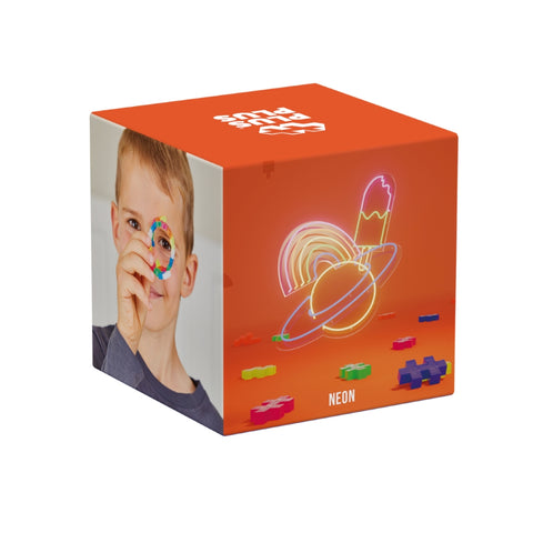 Plus-Plus Mini Neon konstruktorius, 600 detalių (20 mm), 5–12 m., Danija