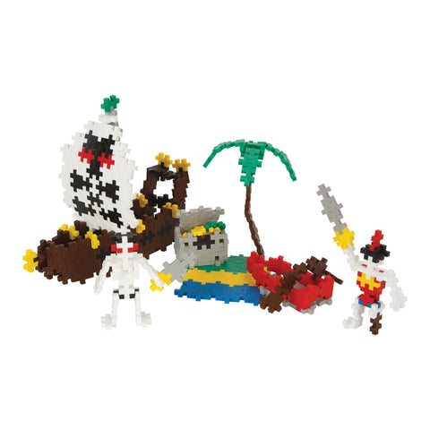 Plus-Plus konstruktorius „Piratai“ – 360 vnt., Mini (20 mm), bazinės spalvos, 5–12 m.