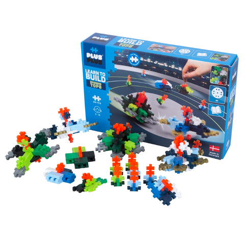 Plus-Plus Mini konstruktorius „Spineriai“ – 240 det., 4 ratai, 5–12 m.