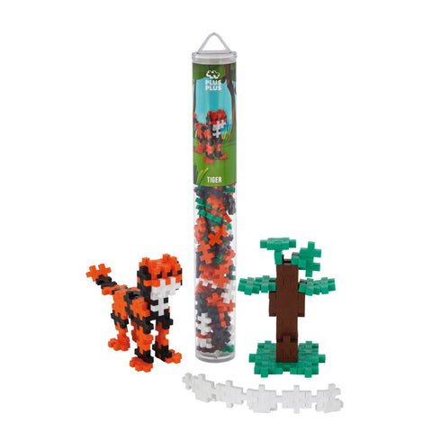 Plus-Plus Mini konstruktorius „Zoo: Tigras“, 100 detalių, 5–12 m.