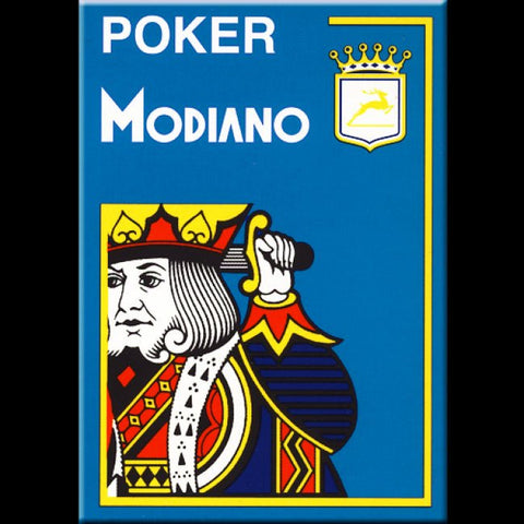 Modiano: Poker 4 Jumbo Index kortos (šviesiai mėlynos) - HOBI.LT 🇱🇹