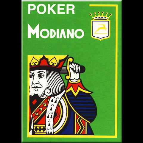 Modiano: Poker 4 Jumbo Index kortos (šviesiai žalios) - HOBI.LT 🇱🇹