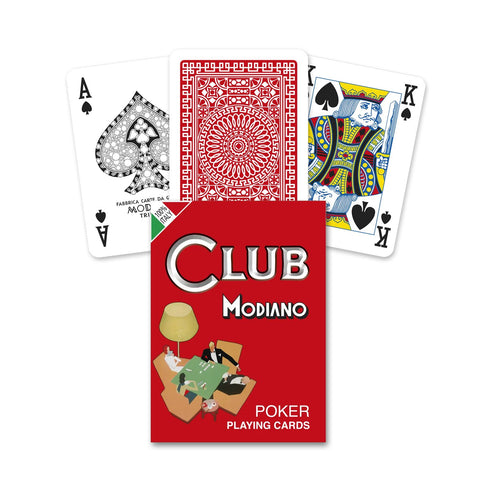 Modiano: Poker Club (raudonos) Modiano - HOBI.LT 🇱🇹