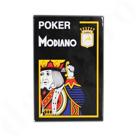 Modiano: Poker žaidimų kortos (juodos) - HOBI.LT 🇱🇹