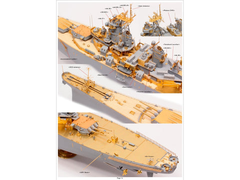 Pontos USS Missouri BB-63 1991 detalių rinkinys 1/350 37018F1