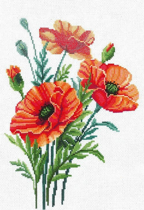 Andriana: Poppy Flowers SANM - 34 - siuvinėjimo rinkinys iš Andriana - HOBI.LT 🇱🇹