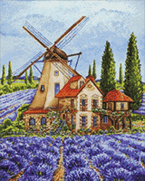 Crafting Spark: Provance Windmill 40х50 Deimantinio Paveikslo komplektas Cs2579 - HOBI.LT 🇱🇹