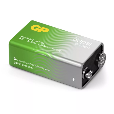 GP 9V Super Alkaline 6LR61 baterija kasdieniams prietaisams