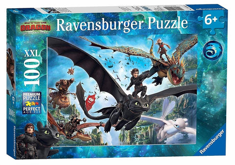 Ravensburger: Puzzle 100 Dragon 3 - RAVENSBURGER dėlionė - HOBI.LT 🇱🇹