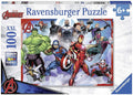 Ravensburger: Puzzle 100 Marvel Avengers - RAVENSBURGER dėlionė - HOBI.LT 🇱🇹