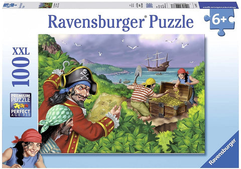 Ravensburger: Puzzle 100: Pirates Treasure - RAVENSBURGER dėlionė - HOBI.LT 🇱🇹