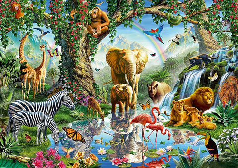 Ravensburger: Puzzle 1000 Adventures in the Jungle - RAVENSBURGER dėlionė - HOBI.LT 🇱🇹