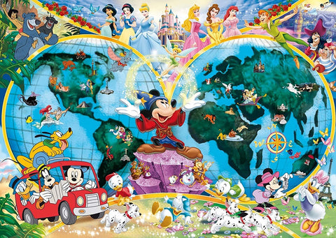 Ravensburger: Puzzle 1000 Disney's World Map - RAVENSBURGER dėlionė - HOBI.LT 🇱🇹