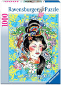 Ravensburger: Puzzle 1000 Ed Hardy: Geisha - RAVENSBURGER dėlionė - HOBI.LT 🇱🇹