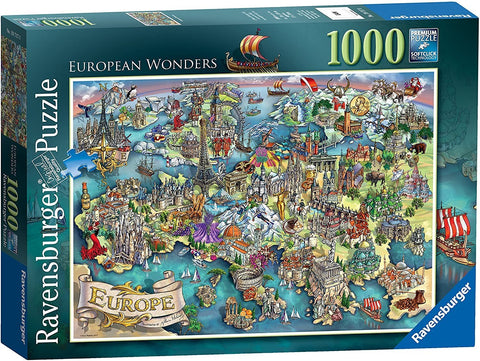 Ravensburger: Puzzle 1000 European Wonders - RAVENSBURGER dėlionė - HOBI.LT 🇱🇹