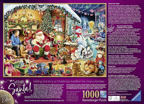 Ravensburger: Puzzle 1000 Lets Visit Santa! - RAVENSBURGER dėlionė - HOBI.LT 🇱🇹