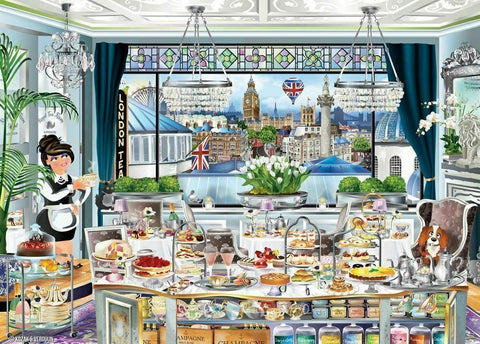 Ravensburger: Puzzle 1000 London Tea Party - RAVENSBURGER dėlionė - HOBI.LT 🇱🇹