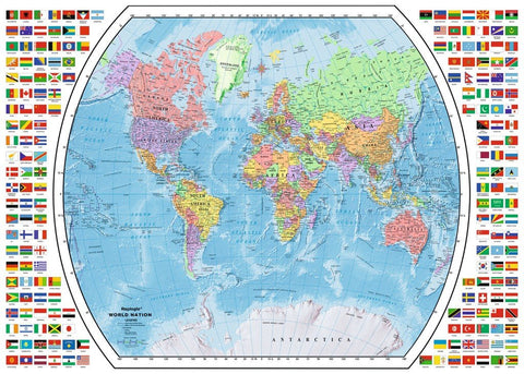 Ravensburger: Puzzle 1000 Political World Map - RAVENSBURGER dėlionė - HOBI.LT 🇱🇹