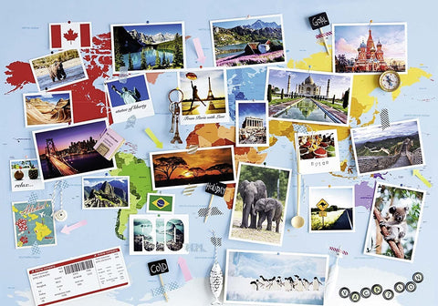 Ravensburger: Puzzle 1000 World Travel Memories - RAVENSBURGER dėlionė - HOBI.LT 🇱🇹