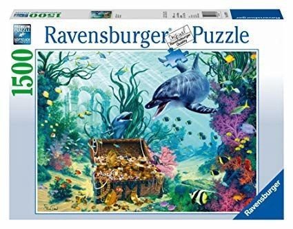 Ravensburger: Puzzle 1500 Puzzle Dolphin Treasure - HOBI.LT 🇱🇹