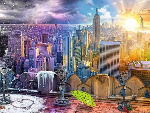 Quercetti: Puzzle 1500 Seasons of New York - RAVENSBURGER dėlionė - HOBI.LT 🇱🇹