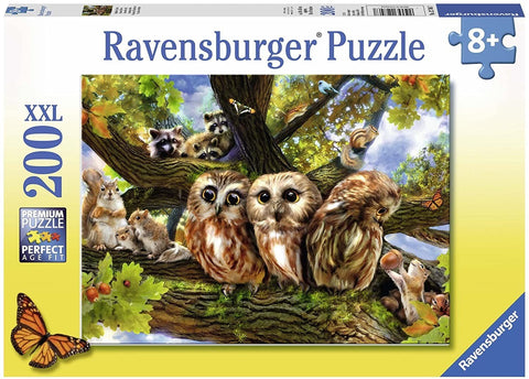 Ravensburger: Puzzle 200 - Cute Owls - RAVENSBURGER dėlionė - HOBI.LT 🇱🇹