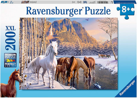 Ravensburger: Puzzle 200 Winter Horses - RAVENSBURGER dėlionė - HOBI.LT 🇱🇹