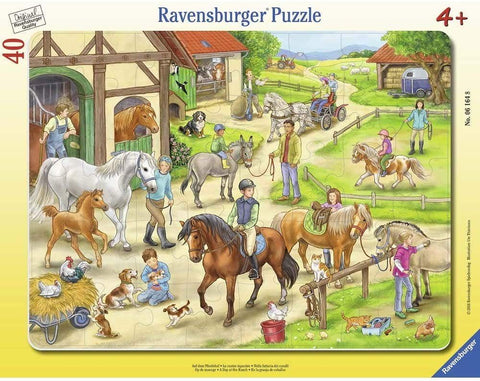 Ravensburger: Puzzle 30 - 48 Horse Farm - RAVENSBURGER dėlionė - HOBI.LT 🇱🇹