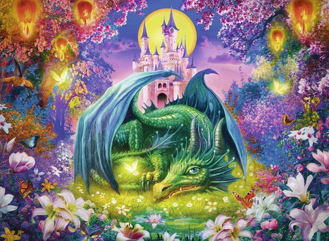 Ravensburger: Puzzle 300 Forest Dragon - RAVENSBURGER dėlionė - HOBI.LT 🇱🇹