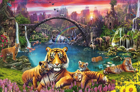 Ravensburger: Puzzle 3000 Tiger in Paradise Lagoon - RAVENSBURGER dėlionė - HOBI.LT 🇱🇹