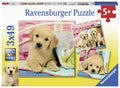 Ravensburger: Puzzle 3X49 Puppies - RAVENSBURGER dėlionė - HOBI.LT 🇱🇹